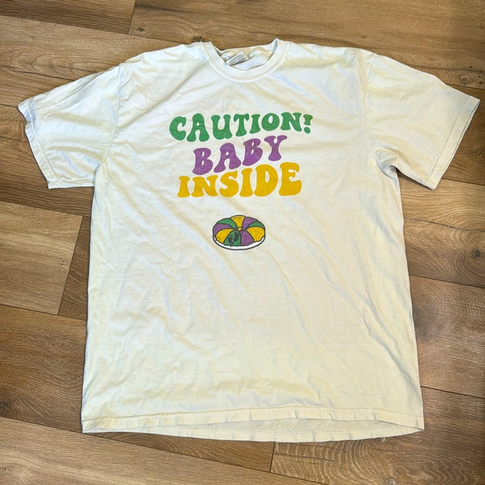Mardi Gras Maternity Tee